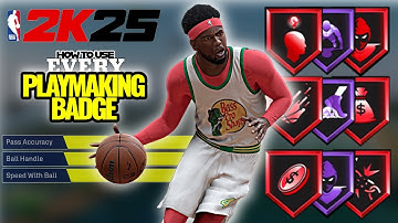 HOW TO USE EVERY PLAYMAKING BADGE #nba2k #tutorial