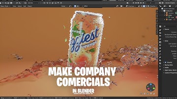 Make company commercial animations in blender