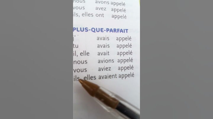 le verbe appler au plus-que-parfait