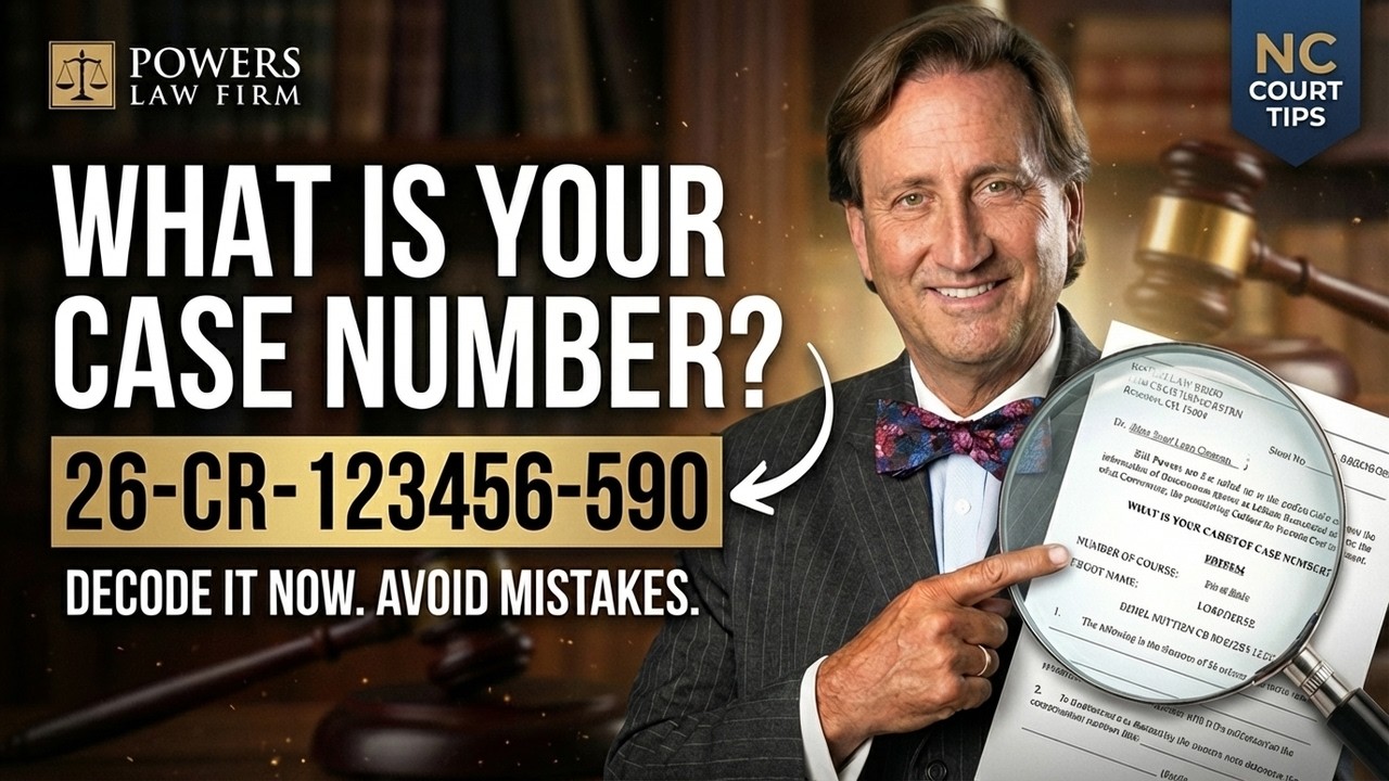 Decode Your Case Number | NC Criminal Defense - YouTube