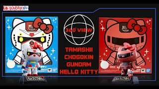 Review of the Tamashi Chogokin Gundam and Zaku II Hello Kitty.