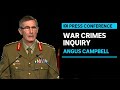 ADF report into Afghanistan war crimes by SAS announced by Gen. Angus Campbell | ABC News