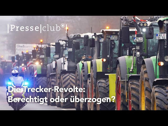 presseclub: Die Trecker-Revolte: Berechtigt oder überzogen? | 14.01.2024