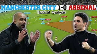 Manchester City 1-0 Arsenal | How Pep got past Arteta’s man-to-man pressing | Tactical Analysis