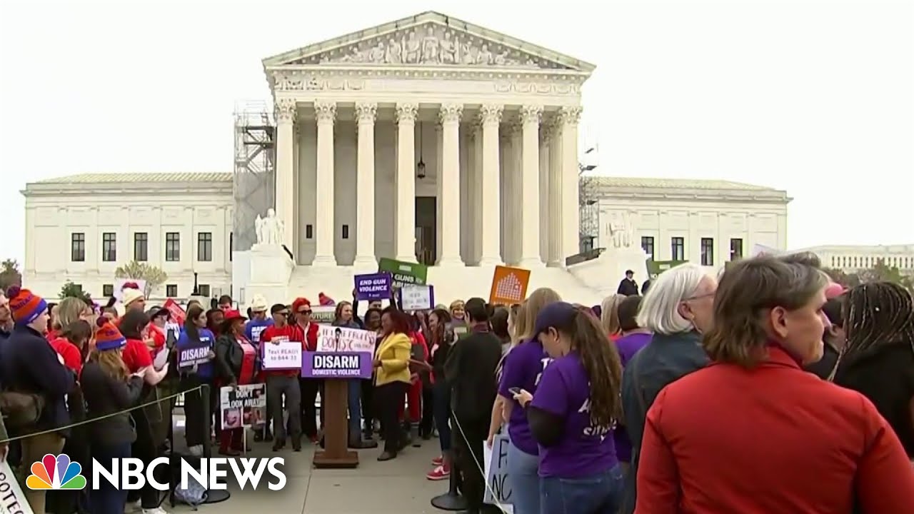 Supreme Court reviews domestic abuser gun ban Supreme Court reviews domestic abuser gun ban