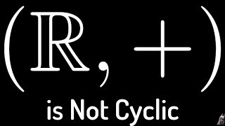 Celebrity Proof that (R, +) is not a Cyclic Group Profile