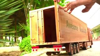 How to Make a Trailer Truck Daf XF /2022/Out of Wood | Hali Woodworking