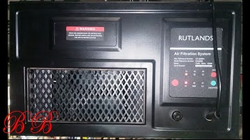 Rutlands air filter unboxing and review / woodturning