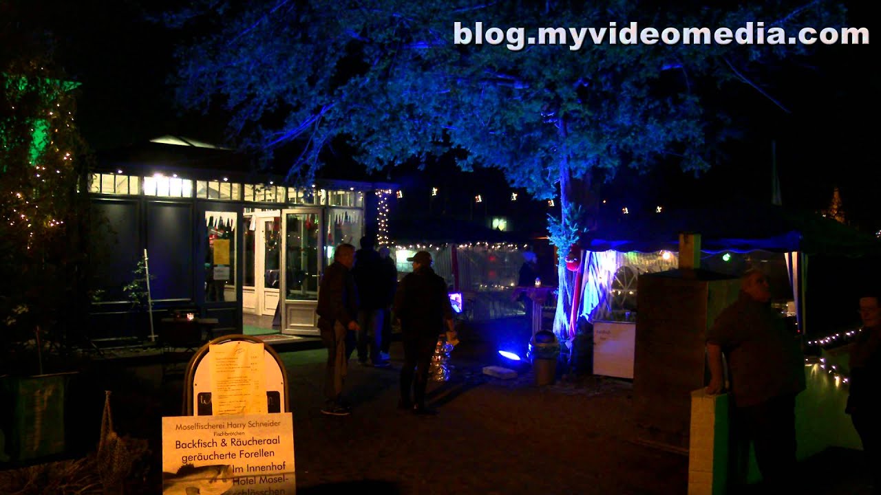 Underground Christmas Market, TrabenTrarbach Germany 4K Travel