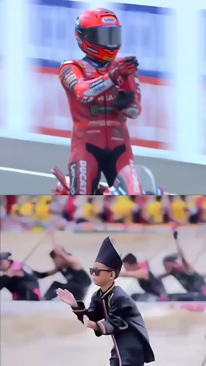 beautiful aura farming celebration from Marc Marquez #motogp #germanygp #marcmarquez