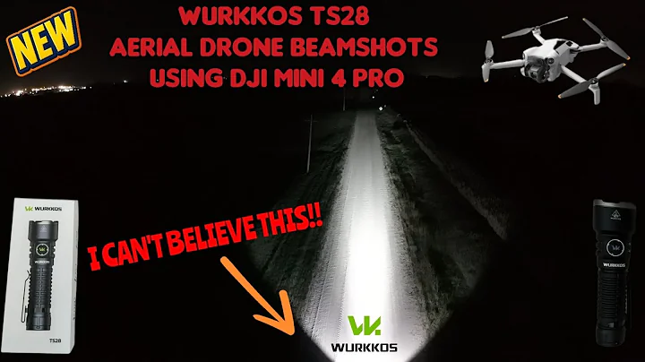 NEW Wurkkos TS28 SFT70.2 EDC Aerial DRONE Beamshots 😲 Must see!