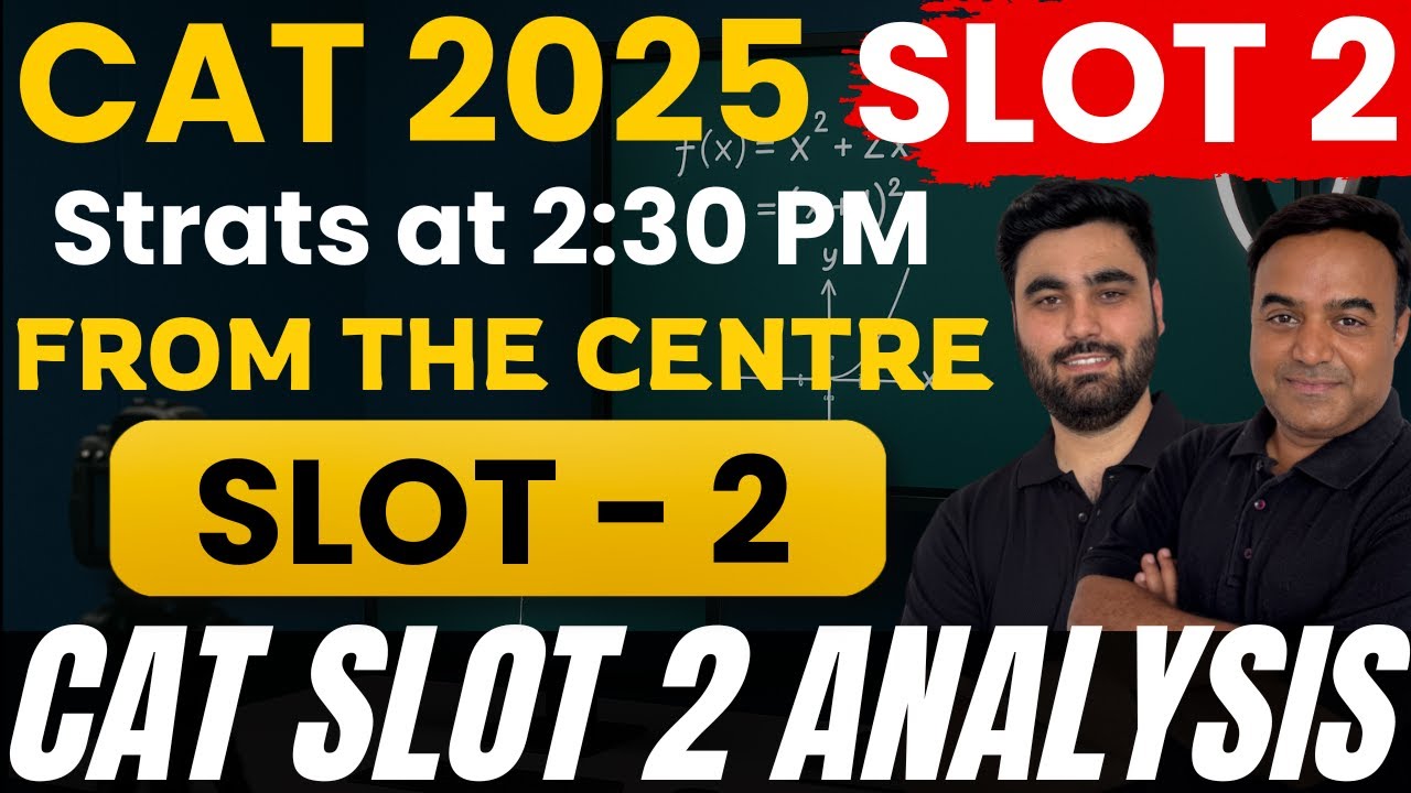 CAT 2025 Slot 2 LIVE | Full Analysis & Review | Learn4Exam - YouTube