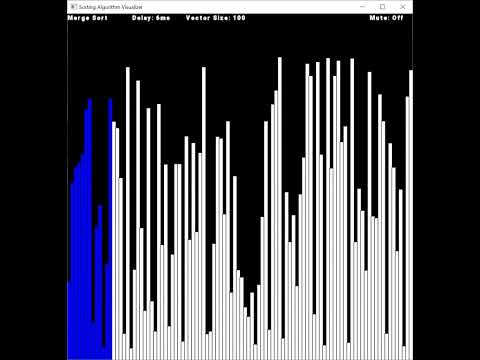 C++ and SFML Sorting Algorithm Visualizer