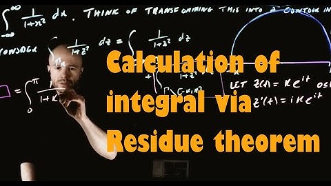 A simple example of calculating a real integral via the residue theorem