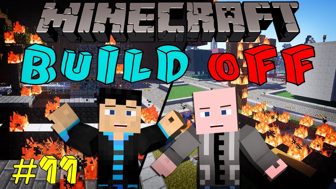 Minecraft: BUILD OFF - #11 - DOOMSDAY w/ StrauberryJam & Vasehh