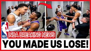 Victor Wembanyama’s Cold Stare At De’Aaron Fox Has Spurs Fans Seriously Worried