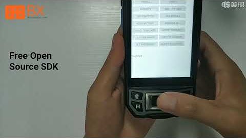 BX U9100 PDA  Fingerpinter 2D barcode scanner Android 7.0 with UHF NFC