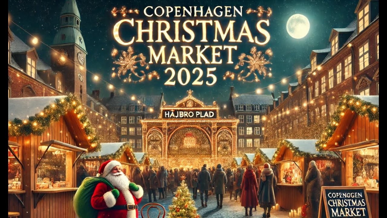Copenhagen Christmas Market 🎅 Højbro Plads, Denmark | Sunday, 24 November | 4K Walking Tour
