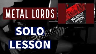 How to play Machinery of Torment / guitar solo / Metal Lords