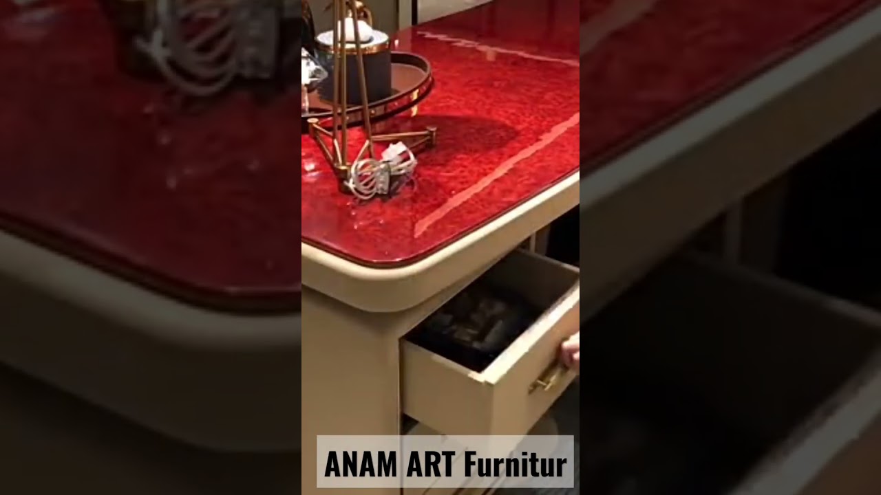 Top level luxury hand carved solid wood British style royal study table set office set