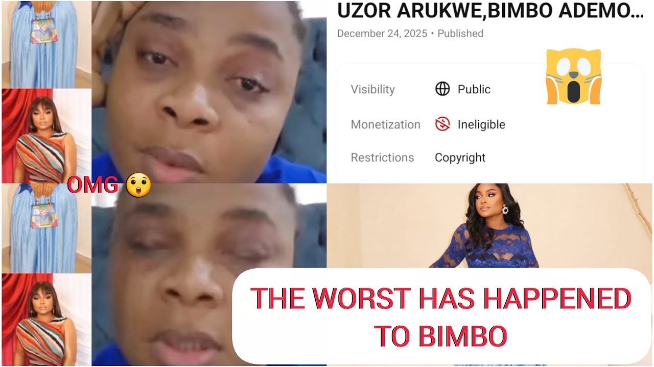 SHOCKING! Bimbo Ademoye Cries Out As Man Removes Monetization From Her Youtube movies and claim song