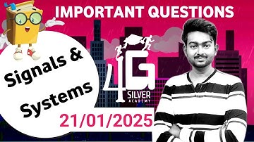 Signals and Systems Important Questions in Tamil | 21st January 2025 Anna University Exam | EC3354