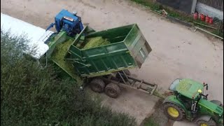 Making An Ag-Bag. Complete Process In Action! Amazing Maize Harvesting!