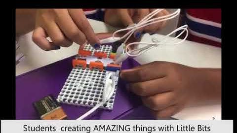 Our students are conducting a Hands-on activity using littleBits.