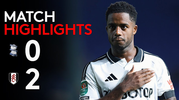 HIGHLIGHTS | Birmingham City 0-2 Fulham | Progress In the Cup 🏆