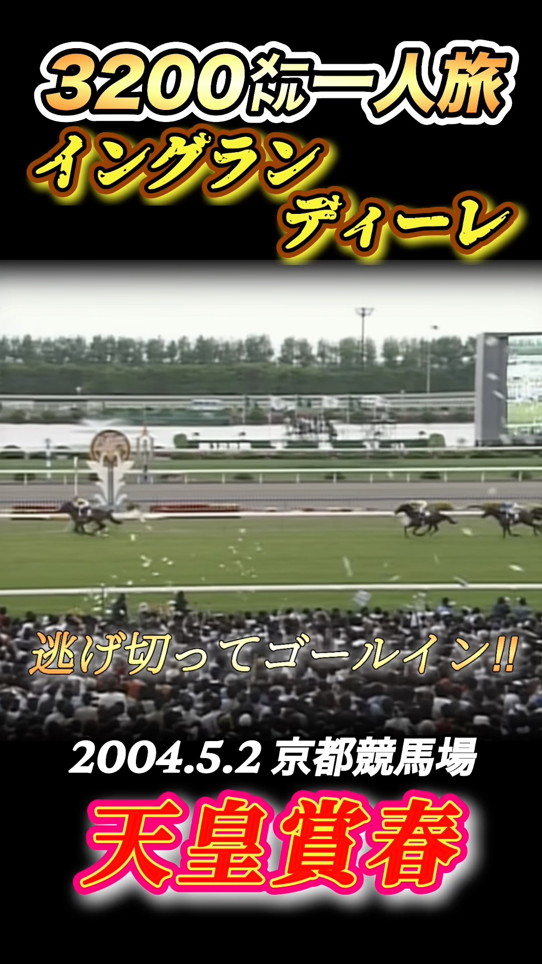 天皇賞春】イングランディーレ3200m一人旅✨横山典弘してやったり