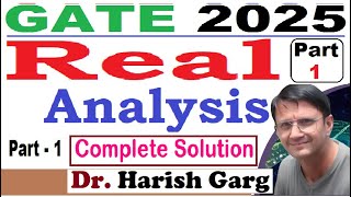 GATE 2025 Mathematics | Real Analysis | Complete Solution | Short Cut Tricks