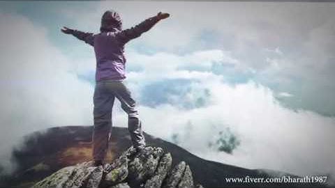 Whomen at mountain parallax