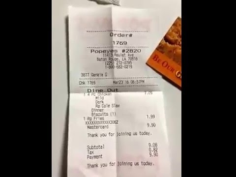 Review about Popeyes Louisiana Kitchen Coupon from Baton Rouge, Louisiana - YouTube