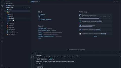 Fast creation of React app using Vite