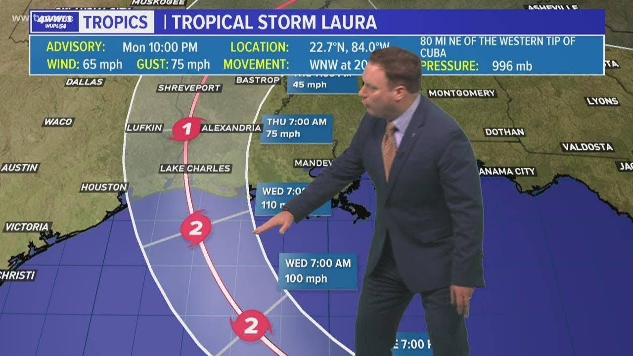 Tropical Storm Laura enters the Gulf of Mexico; Marco downgraded ...