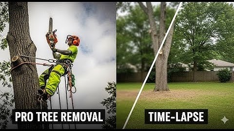Professional Tree Removal Time Lapse! Watch Experts in Action - Safe & Efficient