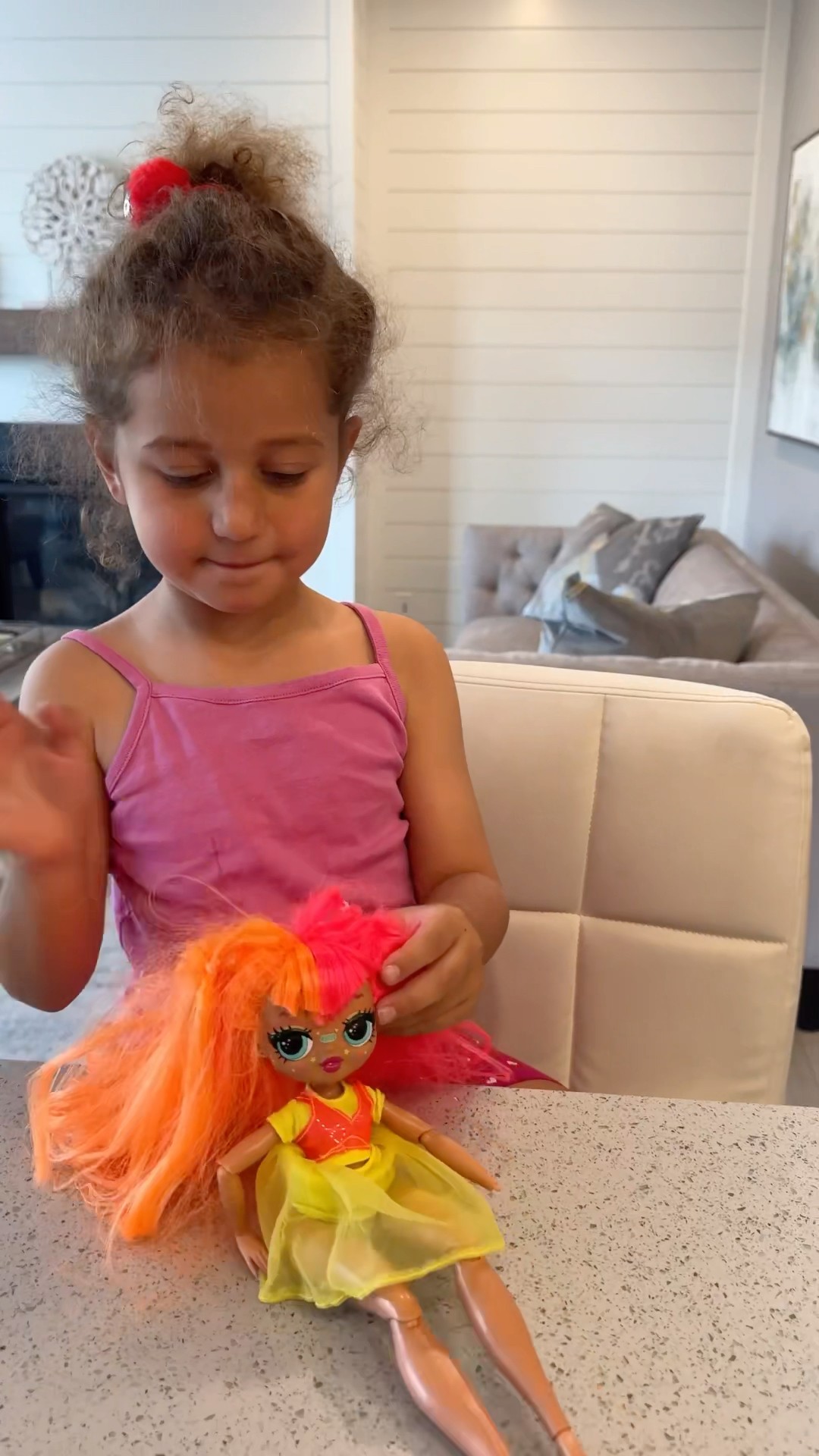 She gave a big doll surprise ❤️?