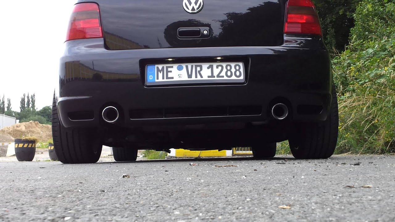 Golf 4 R32 original exhaust sound - YouTube