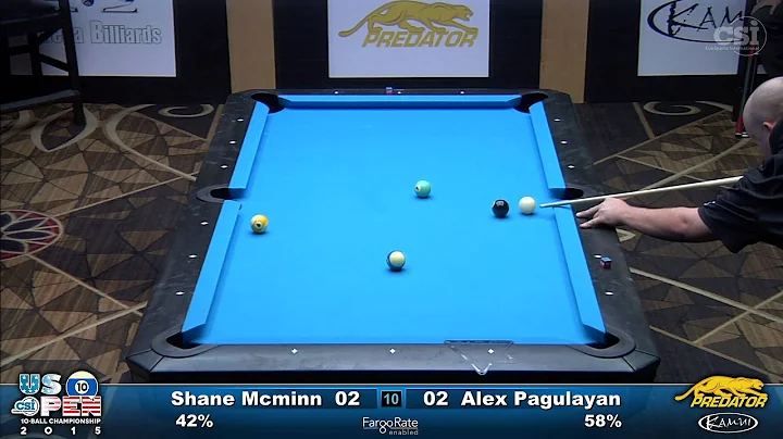 2015 US Open 10-Ball: Shane McMinn vs Alex Pagulayan