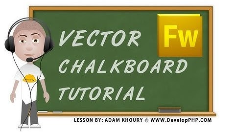 Adobe Fireworks Vector Chalkboard Graphics Tutorial CS4 CS5 CS6