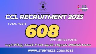 CCL Recruitment 2023 Apply Online Telugu | Central Coalfields Limited Notification 2023 | CCL Jobs
