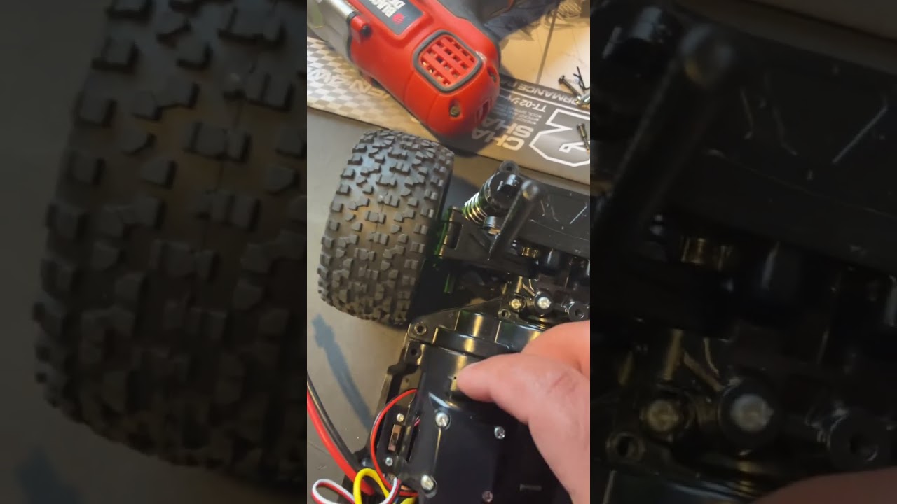 How to remove drive shaft from a tt02 Tamiya chassis - YouTube