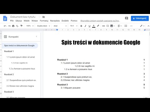 Wideo: Jak stworzyć menu w Dokumentach Google?
