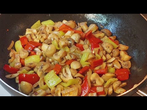 Так вкусно грибы еще никогда не готовили! Грибы с перцем и чесноком. Идеально вкусно!