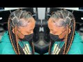 Large Heart Part Knotless Box Braids