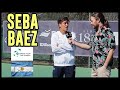 Sebastián Baez en la Copa Davis junto a BATennis