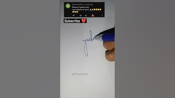 Write your name in Comments|Yashita Done!#namesignature #ytshorts #subscribe #shorts