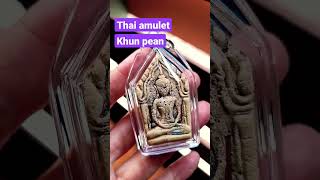 Thai Amulet Khun Pean Lp Moon Lucky Buddha Charm