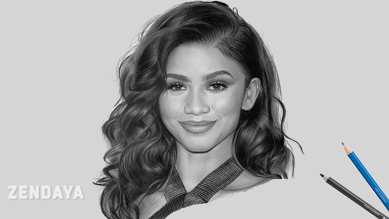 This is my drawing of Zendaya  rdrawing