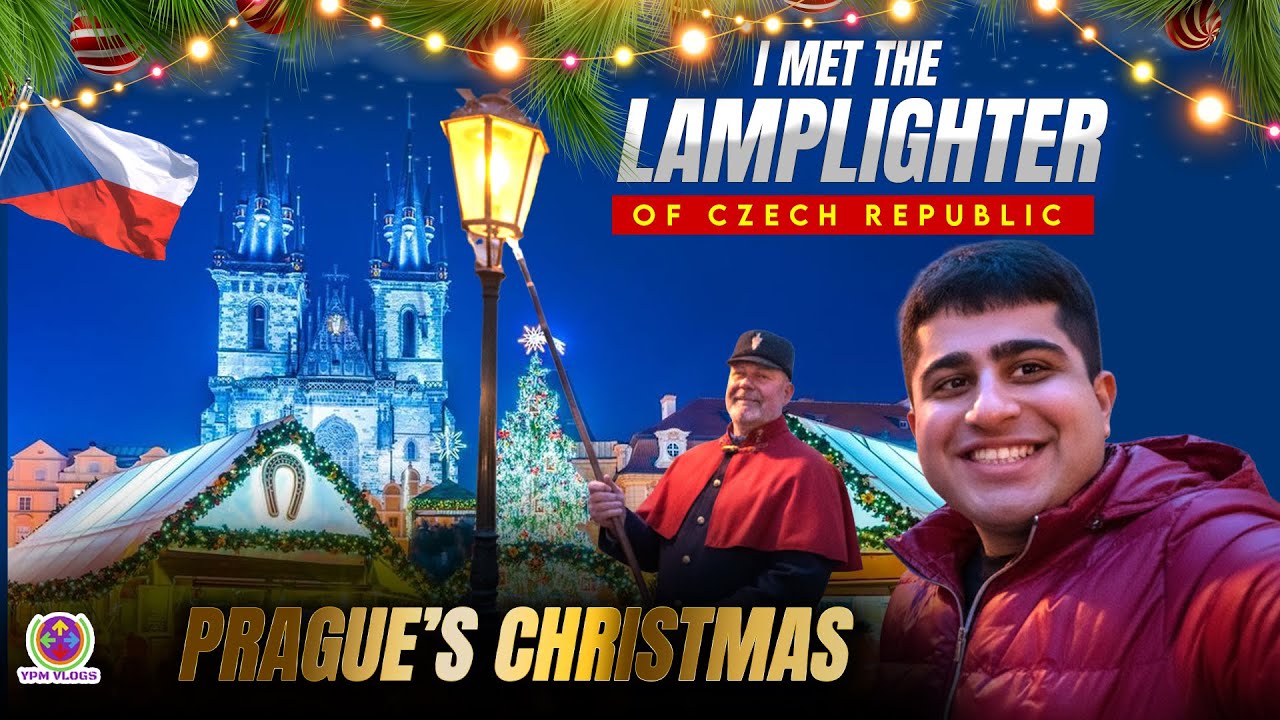 PRAGUE's FAMOUS LAMPLIGHTER is HERE - CHRISTMAS IS AMAZING !! 😍🎄🎅